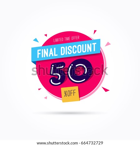 Final Discount 50% Off Label