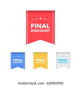 Final Discount Flat Badges