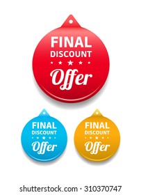 Final Discount Offer Round Tag
