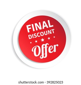 Final Discount Offer Sticker
