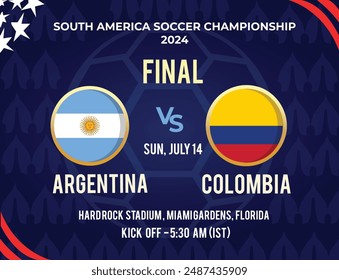 Final Match Schedule Template for South American Championship 2024