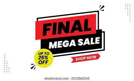 Final Mega Sale Shop Now and Save Up to 25% Off Don't Miss Out on Our Limited Time Ofertas Pegue suas ofertas hoje com nossas faixas de venda e descontos Hurry Shop a melhor venda final antes que ele se foi