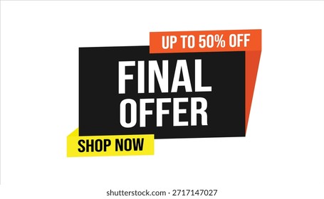 oferta final até 50% fora da loja agora