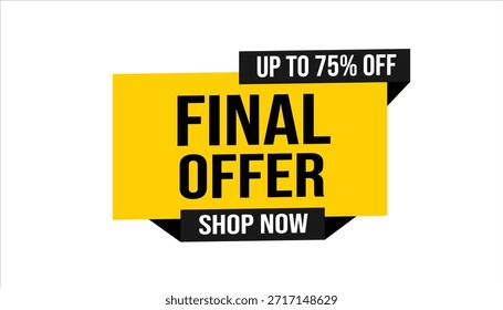 oferta final até 75% fora da loja agora