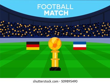 Final  On Stadium Background