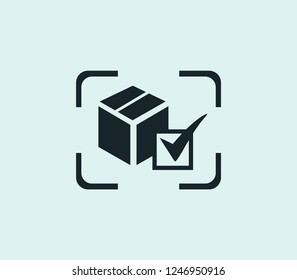 Final product icon line isolated on clean background. Final product icon concept drawing icon line in modern style. Vector illustration for your web mobile logo app UI design.