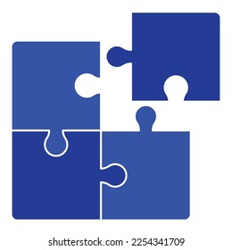Final Puzzle Peice Placement Vectorart