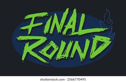 final round handwritten vector elements