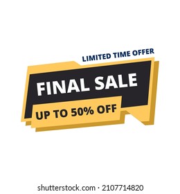 final sale up to 50 percent off yellow label