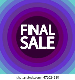 Final Sale, abstract background, design template, vector illustration