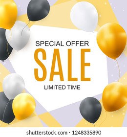 Final Sale Balloon Background Vector Illustration EPS10