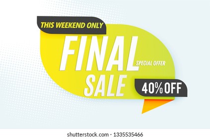 final sale banner modern design.