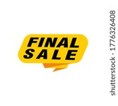 Final Sale banner, poster background. Big sale, special offer, discounts, Vector illustration