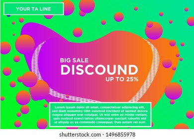 Final sale banner special offer, Vector illustration. flash sales banners with modern dynamic liquid cellular concepts. For the sale of banner design templates, Flash arranges special offers 