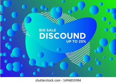 Final sale banner special offer, Vector illustration. flash sales banners with modern dynamic liquid cellular concepts. For the sale of banner design templates, Flash arranges special offers 