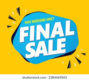 final sale banner template modern design