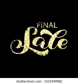 Final Sale brush lettering. Vector illustration