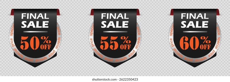 Final Sale and Discount Banners. Vector EPS10