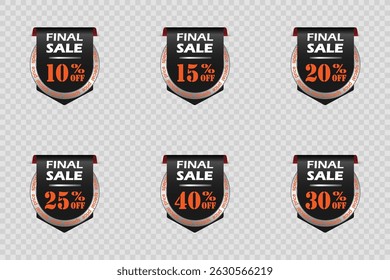 Final Sale and Discount Banners. Vector EPS10