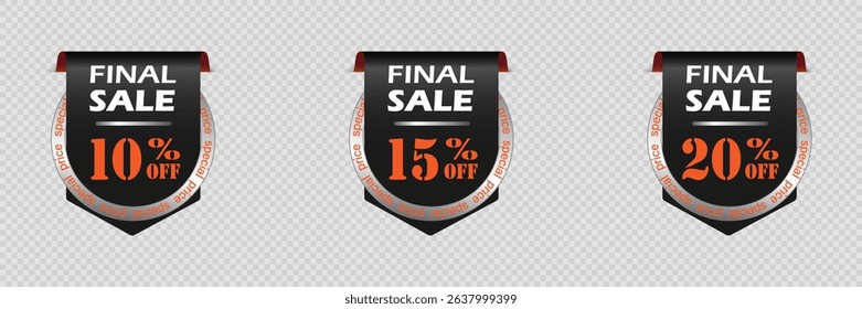 Final Sale and Discount Banners. Vector EPS10