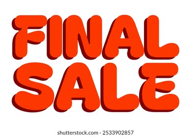 Final sale. Discount, clearance, promotion, shopping, last chance, marketing, retail, special offer, red banner, ecommerce, price drop, deals, limited time.