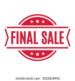 Final Sale Label, Final Sale Vector Text, Sale Sign, Final Sale Stamp, Clearance Sale, Sale Sticker, Retail Business, Online Store Discount, Illustration Background