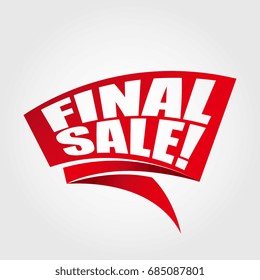 Final sale labels banners