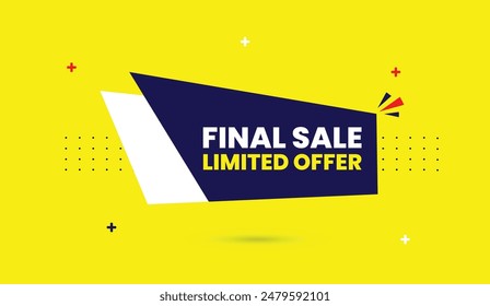 Final Sale Limited Offer Banner Template Design Eye catching, customizable templates perfect for promoting last chance deals and boosting sales