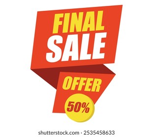 Oferta de venda final 50% Ilustração 