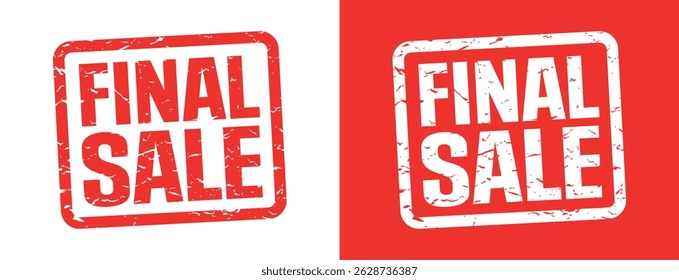 Final sale on rubber stamp