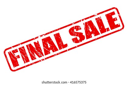 Final Sale Red Stamp Text On Stock Vector (Royalty Free) 416575375
