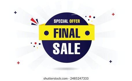 Final Sale Special Offer! Discover irresistible deals on our exclusive banner template design with a crisp white background #final #sale #white