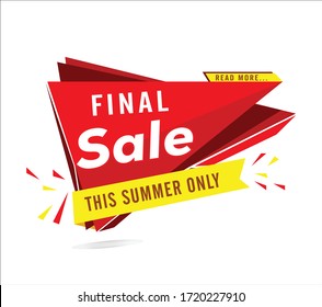 final sale tag design.vector illustration.
