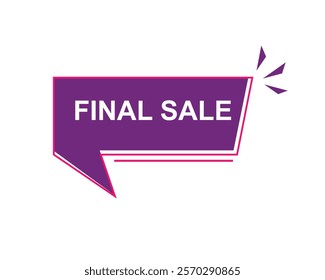 Final Sale text label, super sale