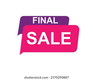 Final Sale text label, super sale