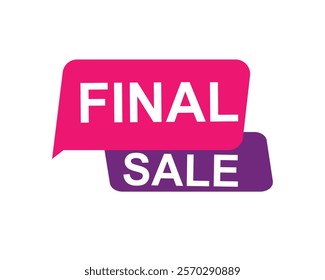 Final Sale text label, super sale