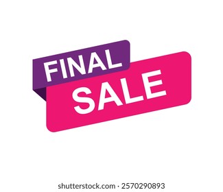 Final Sale text label, super sale