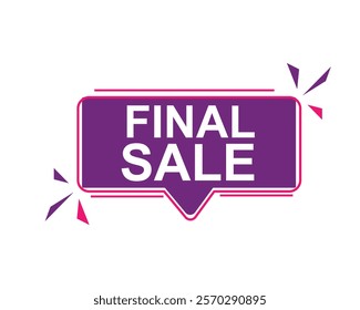 Final Sale text label, super sale