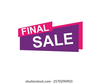 Final Sale text label, super sale