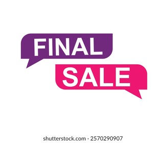 Final Sale text label, super sale