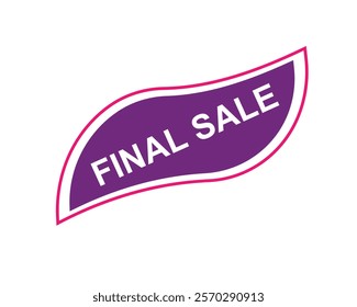 Final Sale text label, super sale