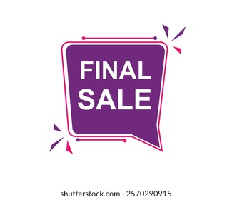 Final Sale text label, super sale