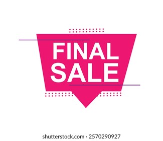 Final Sale text label, super sale