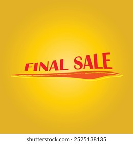 final sale text vector sticker label price icon illustration