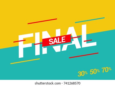  Final Sale. Vector illustration