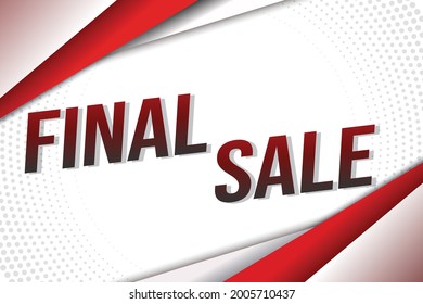 final sale word concept vector illustration with lines 3d style for social media landing page, template, ui, web, mobile app, poster, banner, flyer, background, gift card, coupon, label, wallpaper