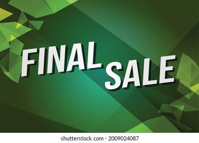 final sale word concept vector illustration with lines 3d style for social media landing page, template, ui, web, mobile app, poster, banner, flyer, background, gift card, coupon, label, wallpaper