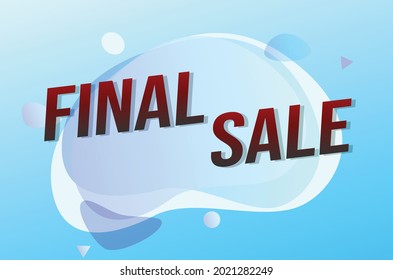 final sale word concept vector illustration with lines 3d style for social media landing page, template, ui, web, mobile app, poster, banner, flyer, background, gift card, coupon, label, wallpaper