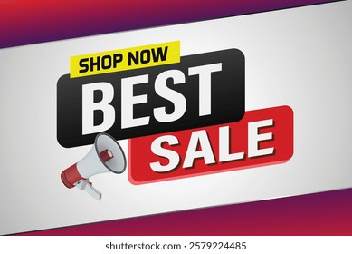 final sale word mega phone concept vector illustration and 3d style, landing page, template, ui, web, mobile app, poster, banner, flyer, background, gift card, coupon, label, wallpaper

