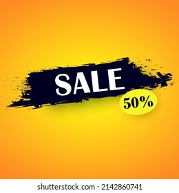 Final sales, special offer with up to 50% discount. Vector illustration.